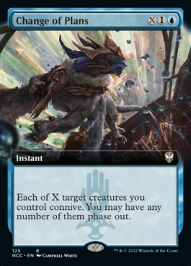 Change of Plans (Extended Art) [Streets of New Capenna Commander] | Fandemonia Ltd