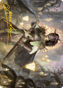 Sungold Sentinel Art Card (Gold-Stamped Signature) [Innistrad: Midnight Hunt Art Series] | Fandemonia Ltd