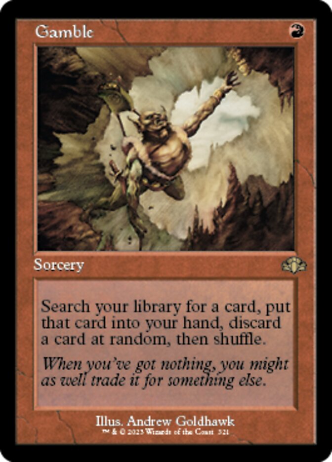 Gamble (Retro) [Dominaria Remastered] | Fandemonia Ltd