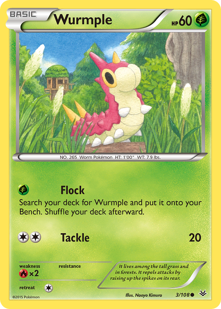 Wurmple (3/108) [XY: Roaring Skies] | Fandemonia Ltd