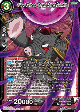 Naturon Shenron, Negative Energy Explosion (BT14-137) [Cross Spirits] | Fandemonia Ltd
