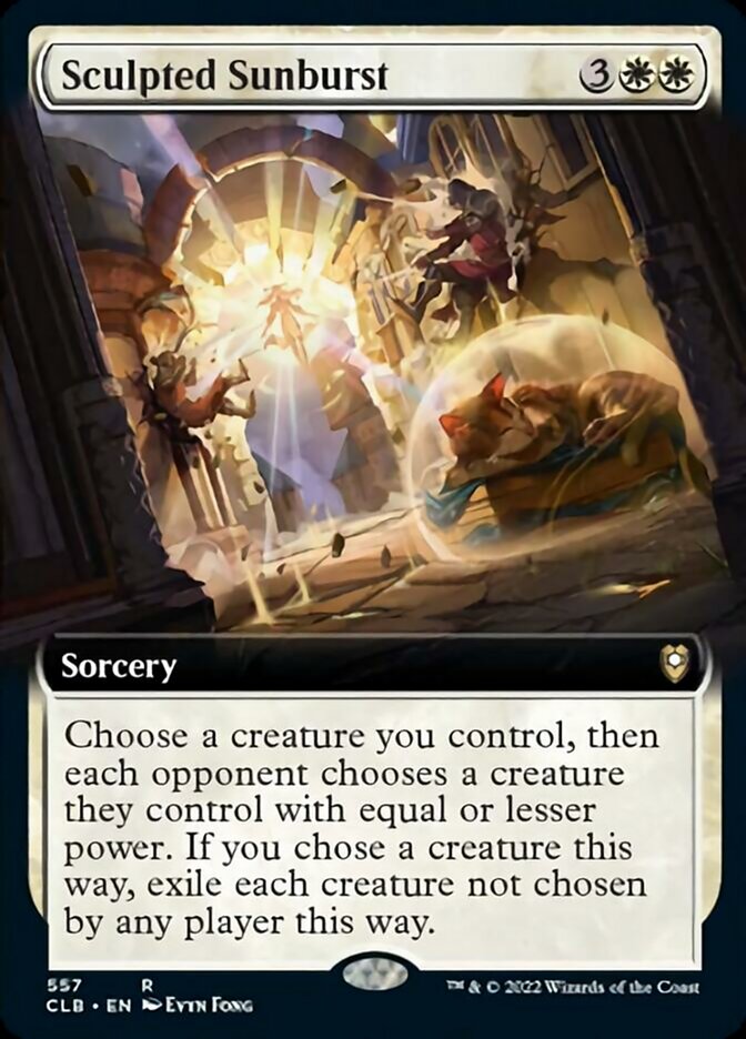 Sculpted Sunburst (Extended Art) [Commander Legends: Battle for Baldur's Gate] | Fandemonia Ltd