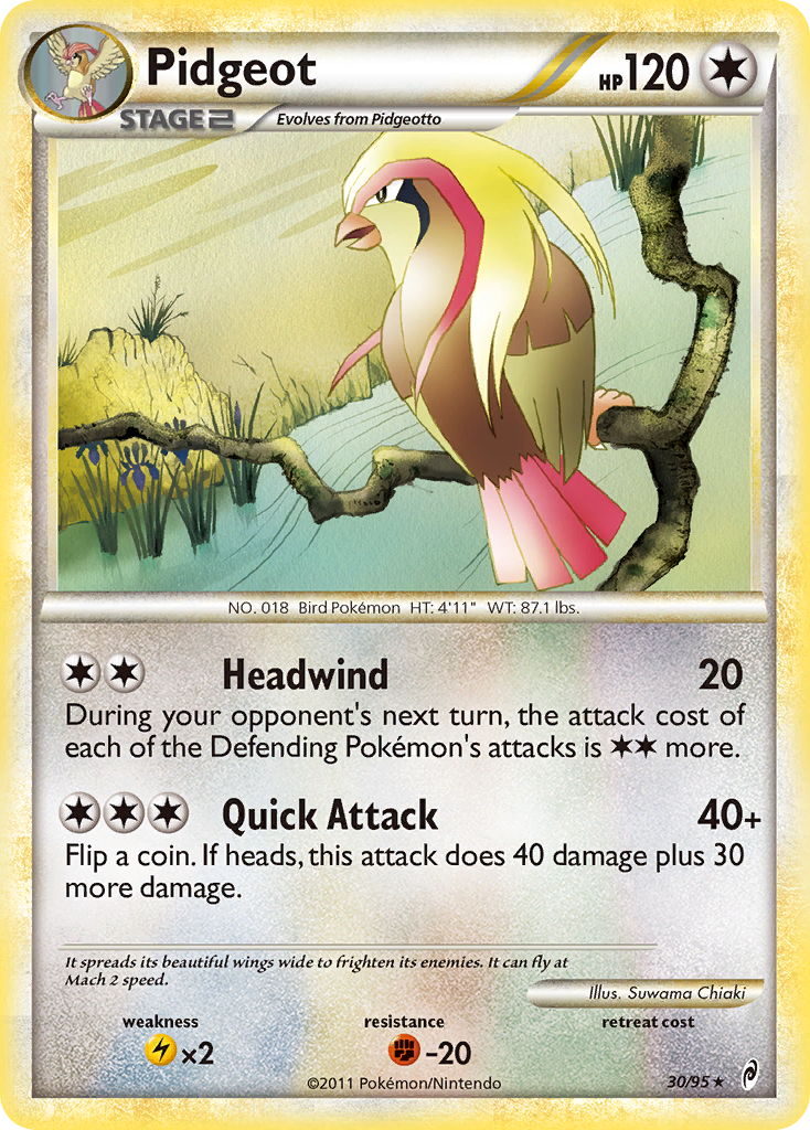 Pidgeot (30/95) [HeartGold & SoulSilver: Call of Legends] | Fandemonia Ltd
