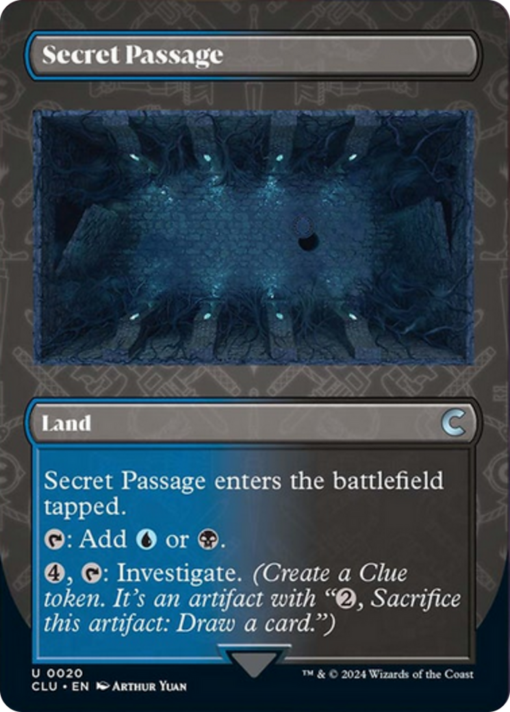 Secret Passage (Borderless) [Ravnica: Clue Edition] | Fandemonia Ltd