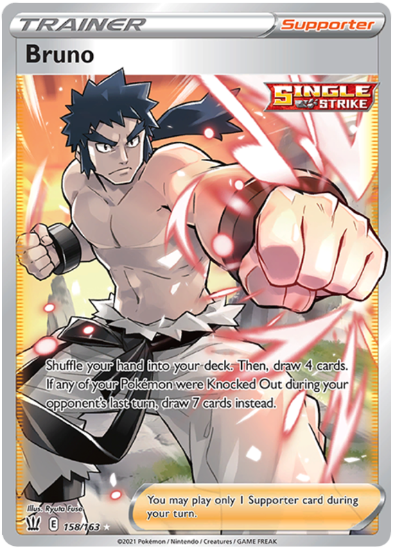Bruno (158/163) [Sword & Shield: Battle Styles] | Fandemonia Ltd