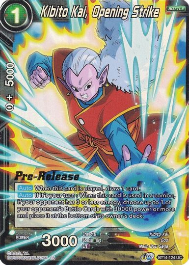 Kibito Kai, Opening Strike (BT14-124) [Cross Spirits Prerelease Promos] | Fandemonia Ltd