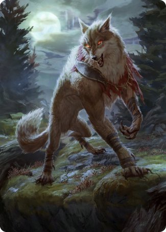 Arlinn, the Moon's Fury 1 Art Card [Innistrad: Midnight Hunt Art Series] | Fandemonia Ltd