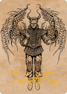 Raphael, Fiendish Savior Art Card (75) (Gold-Stamped Signature) [Commander Legends: Battle for Baldur's Gate Art Series] | Fandemonia Ltd