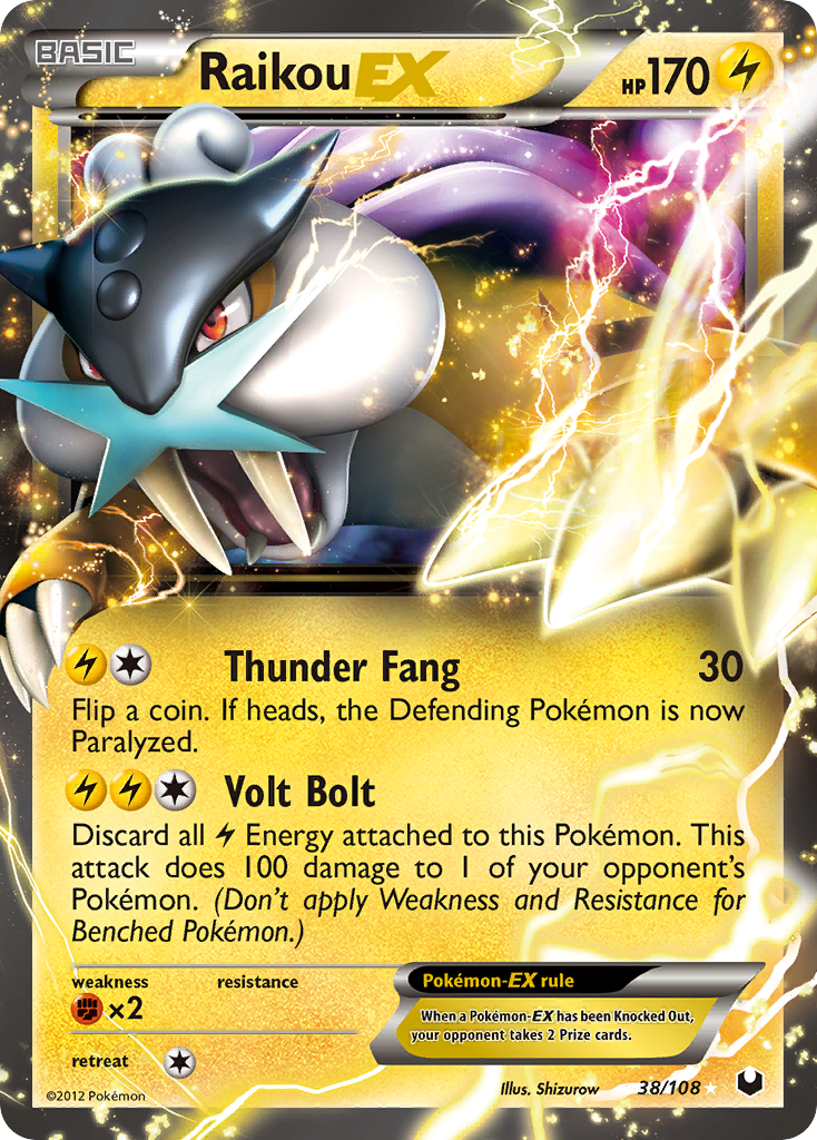 Raikou EX (38/108) [Black & White: Dark Explorers] | Fandemonia Ltd