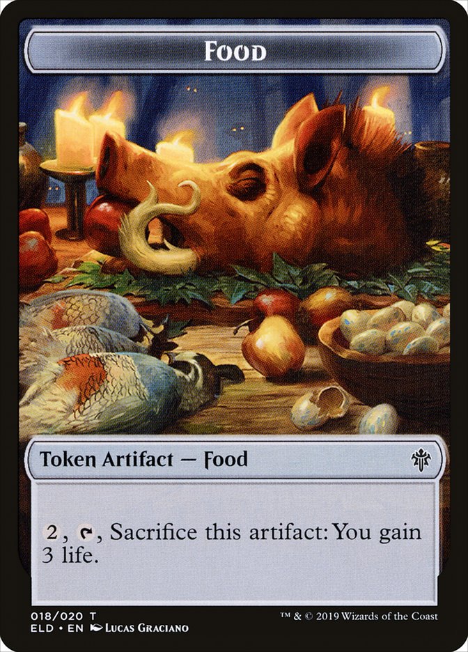 Food (018/020) [Throne of Eldraine Tokens] | Fandemonia Ltd