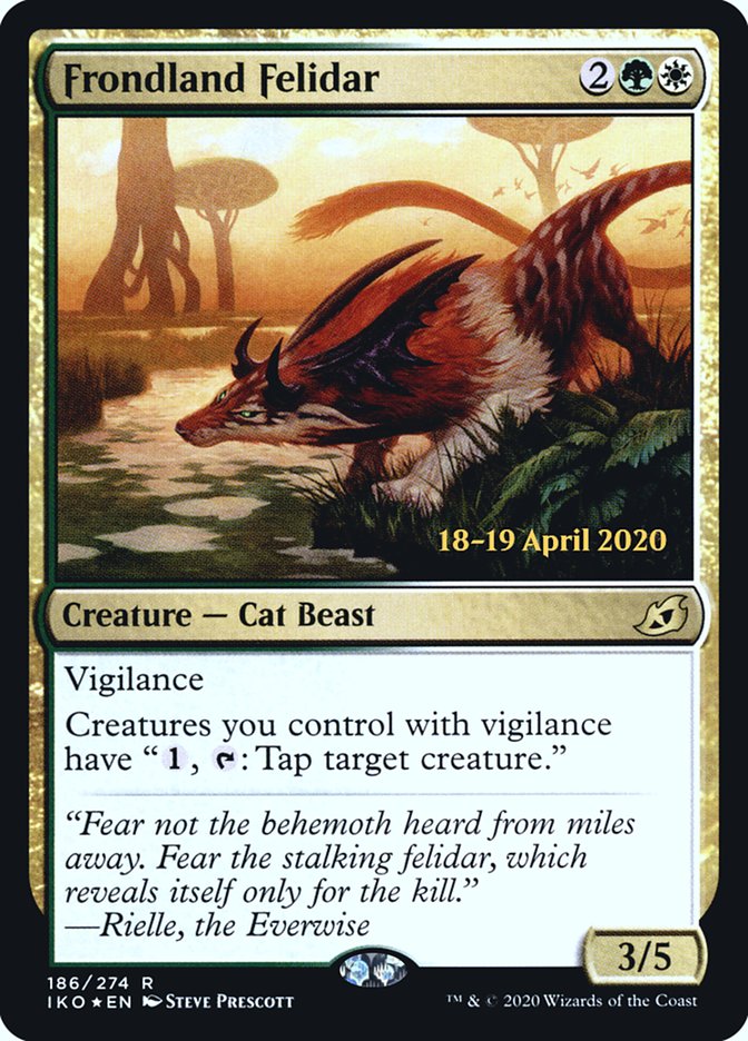 Frondland Felidar  [Ikoria: Lair of Behemoths Prerelease Promos] | Fandemonia Ltd