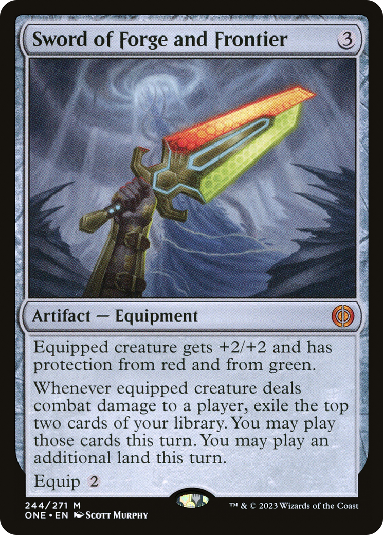 Sword of Forge and Frontier [Phyrexia: All Will Be One] | Fandemonia Ltd