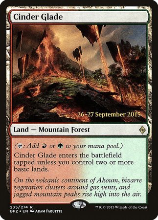 Cinder Glade [Battle for Zendikar Promos] | Fandemonia Ltd