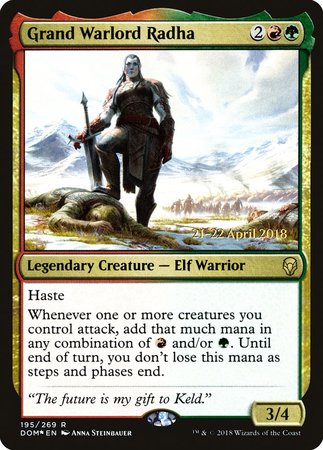 Grand Warlord Radha [Dominaria Promos] | Fandemonia Ltd