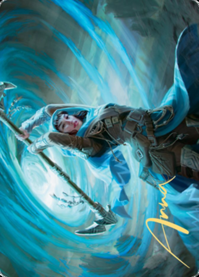 Sea Gate Stormcaller Art Card (Gold-Stamped Signature) [Zendikar Rising Art Series] | Fandemonia Ltd