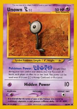 Unown [L] (86/105) [Neo Destiny Unlimited] | Fandemonia Ltd