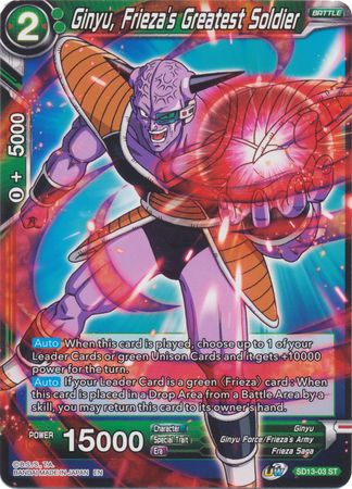 Ginyu, Frieza's Greatest Soldier (Starter Deck - Clan Collusion) [SD13-03] | Fandemonia Ltd