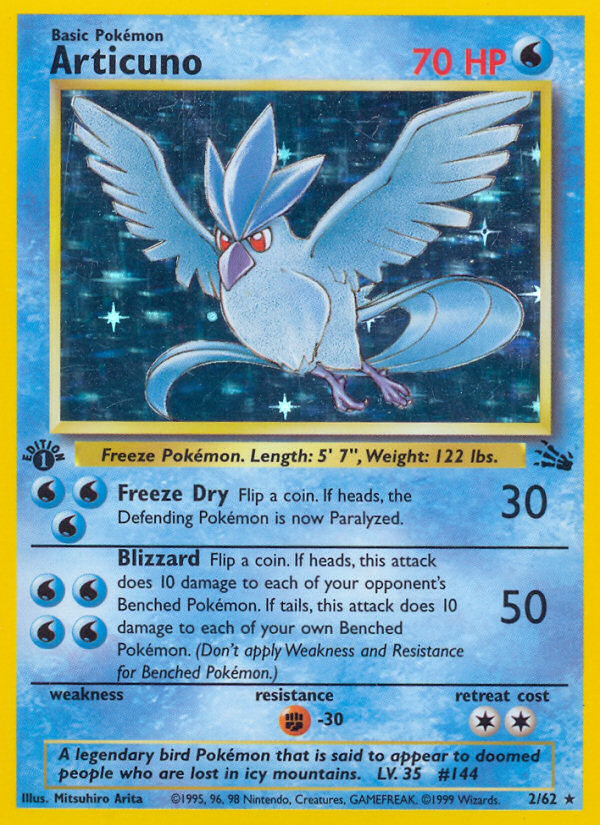 Articuno (2/62) [Fossil 1st Edition] | Fandemonia Ltd