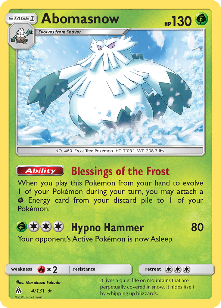 Abomasnow (4/131) [Sun & Moon: Forbidden Light] | Fandemonia Ltd