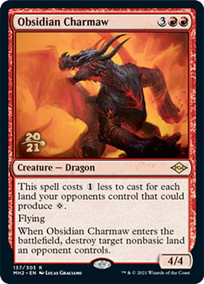 Obsidian Charmaw [Modern Horizons 2 Prerelease Promos] | Fandemonia Ltd