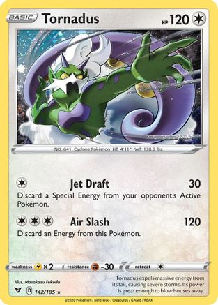 Tornadus (142/185) (Cosmos Holo) [Sword & Shield: Vivid Voltage] | Fandemonia Ltd