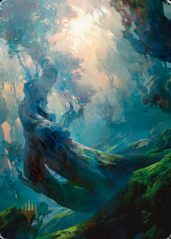 Forest 3 Art Card (Gold-Stamped Signature) [Zendikar Rising Art Series] | Fandemonia Ltd