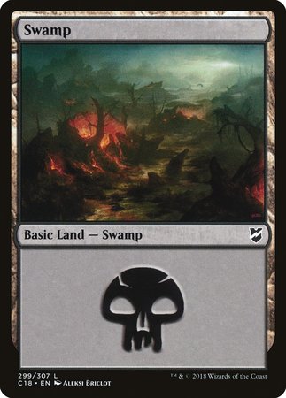 Swamp (299) [Commander 2018] | Fandemonia Ltd