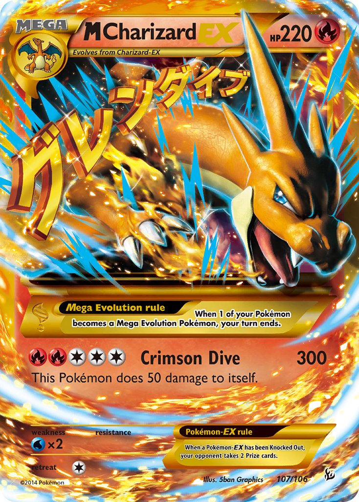 M Charizard EX (107/106) [XY: Flashfire] | Fandemonia Ltd