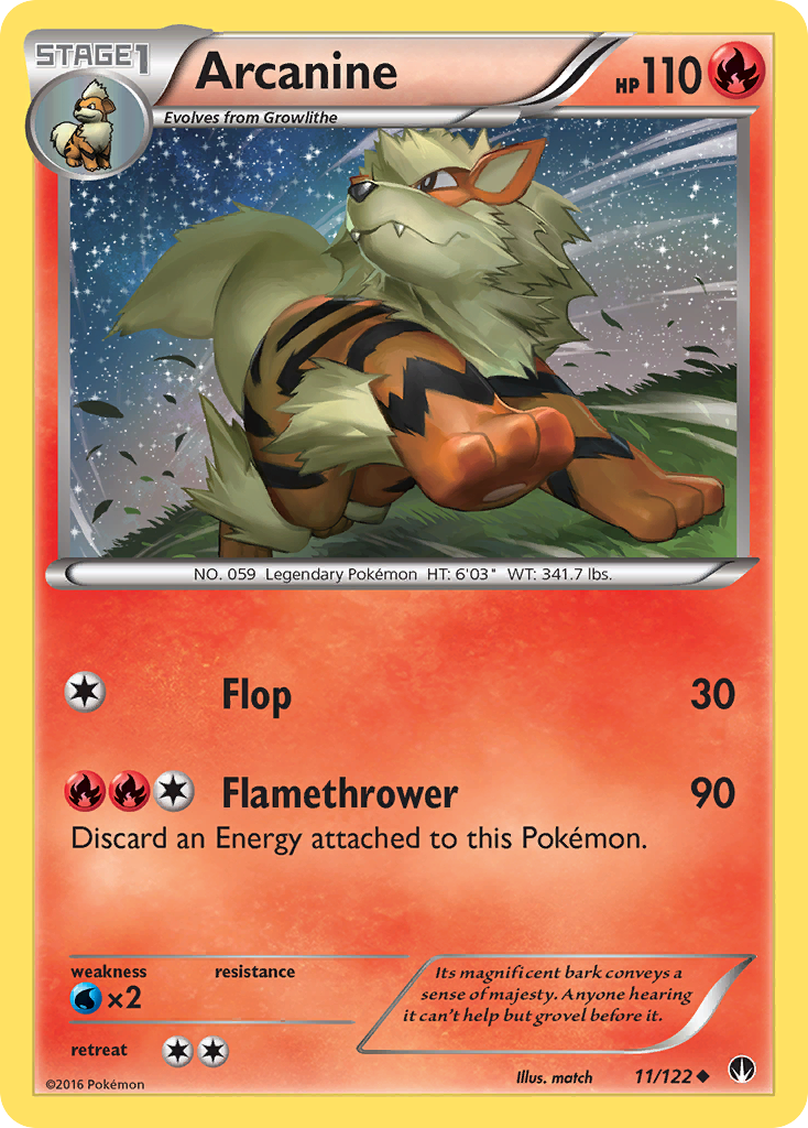 Arcanine (11/122) [XY: BREAKpoint] | Fandemonia Ltd