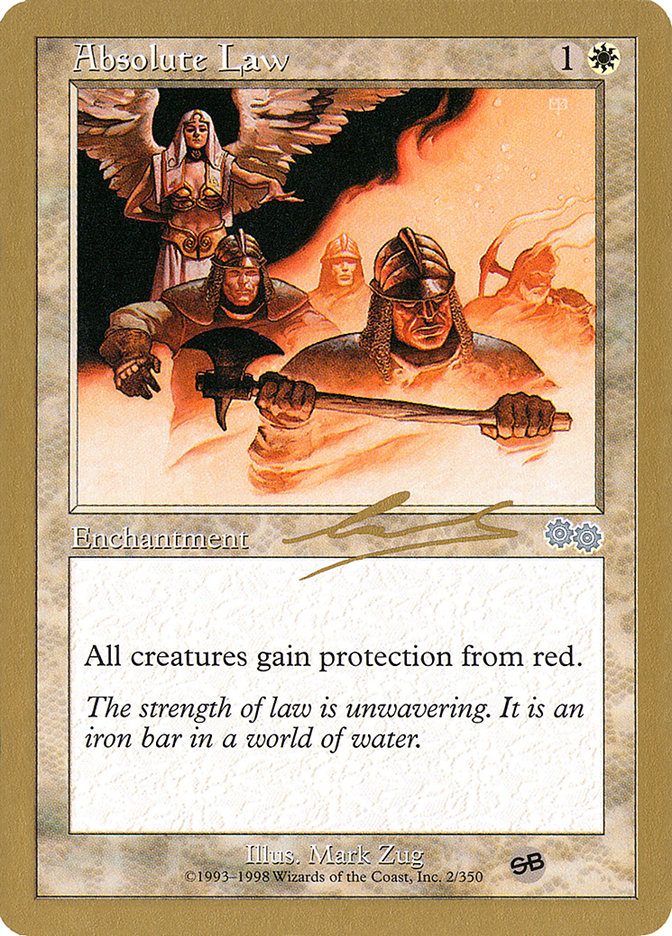 Absolute Law (Nicolas Labarre) (SB) [World Championship Decks 2000] | Fandemonia Ltd