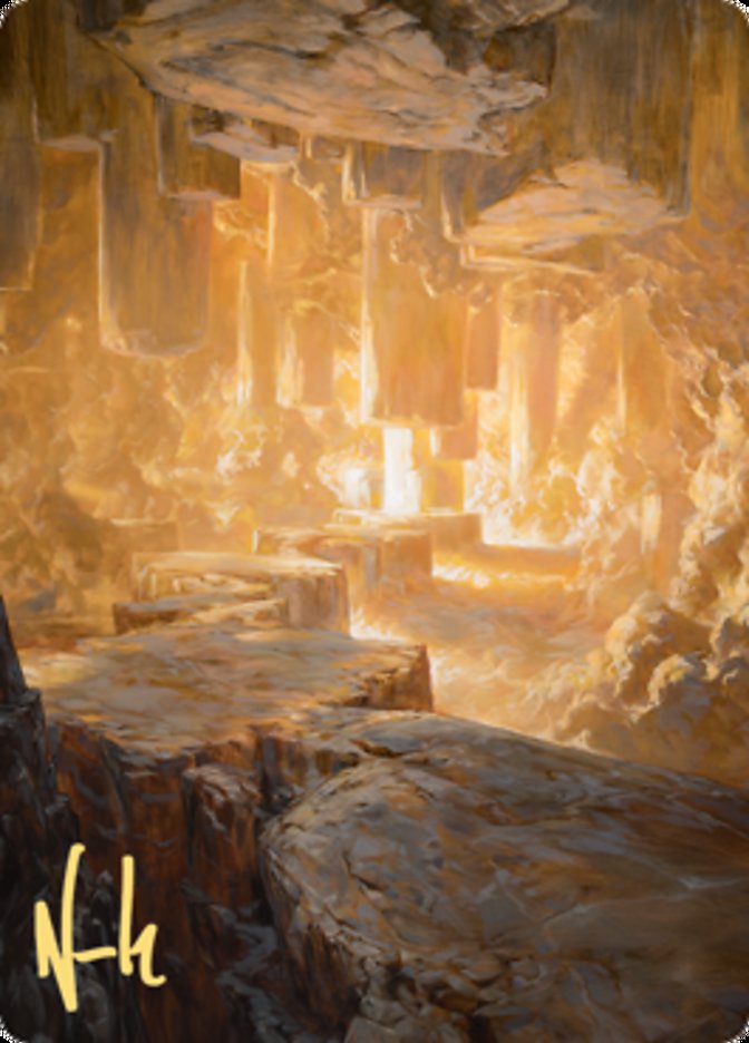 Pillarverge Pathway Art Card (Gold-Stamped Signature) [Zendikar Rising Art Series] | Fandemonia Ltd