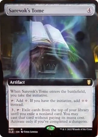 Sarevok's Tome (Extended Art) [Commander Legends: Battle for Baldur's Gate] | Fandemonia Ltd