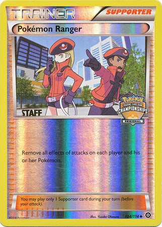 Pokemon Ranger (104/114) (Regional Championship Promo Staff) [XY: Steam Siege] | Fandemonia Ltd