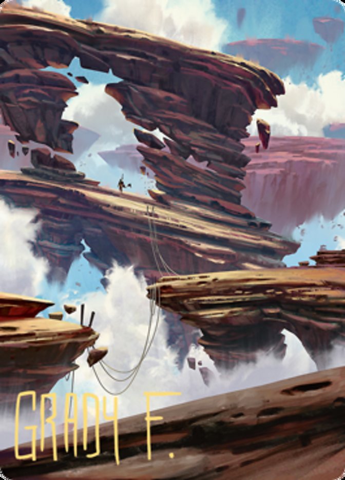 Boulderloft Pathway Art Card (Gold-Stamped Signature) [Zendikar Rising Art Series] | Fandemonia Ltd