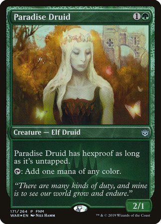 Paradise Druid [War of the Spark Promos] | Fandemonia Ltd