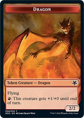 Dragon // Elf Warrior Double-Sided Token [Game Night: Free-for-All Tokens] | Fandemonia Ltd
