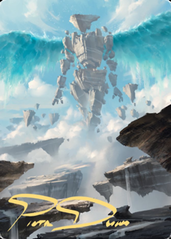 Celestial Colonnade Art Card (Gold-Stamped Signature) [Zendikar Rising Art Series] | Fandemonia Ltd