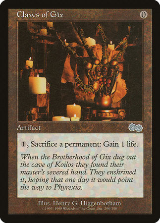 Claws of Gix [Urza's Saga] | Fandemonia Ltd
