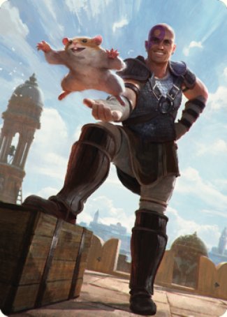 Minsc & Boo, Timeless Heroes Art Card (72) [Commander Legends: Battle for Baldur's Gate Art Series] | Fandemonia Ltd