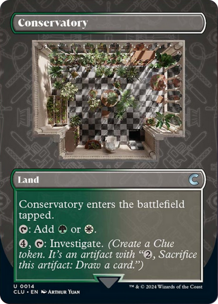 Conservatory (Borderless) [Ravnica: Clue Edition] | Fandemonia Ltd