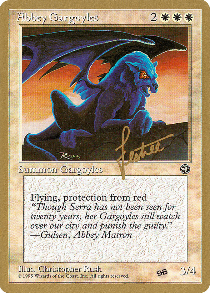Abbey Gargoyles (Bertrand Lestree) (SB) [Pro Tour Collector Set] | Fandemonia Ltd