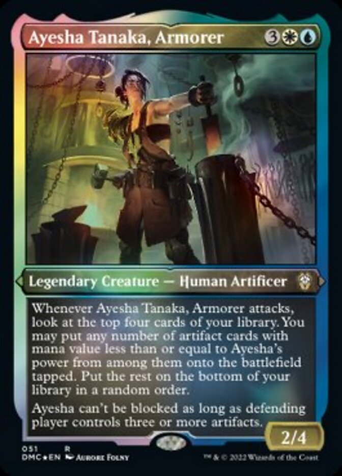 Ayesha Tanaka, Armorer (Foil Etched) [Dominaria United Commander] | Fandemonia Ltd