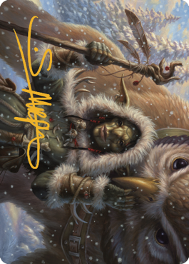 Owlbear Shepherd Art Card (Gold-Stamped Signature) [Commander Legends: Battle for Baldur's Gate Art Series] | Fandemonia Ltd