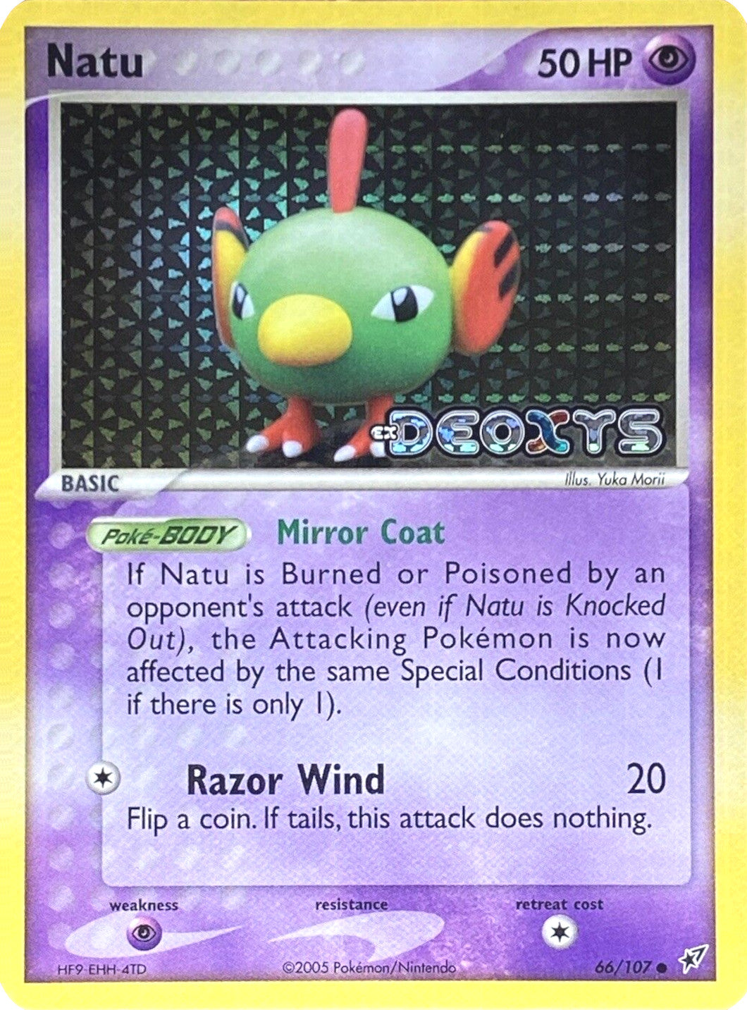 Natu (66/107) (Stamped) [EX: Deoxys] | Fandemonia Ltd