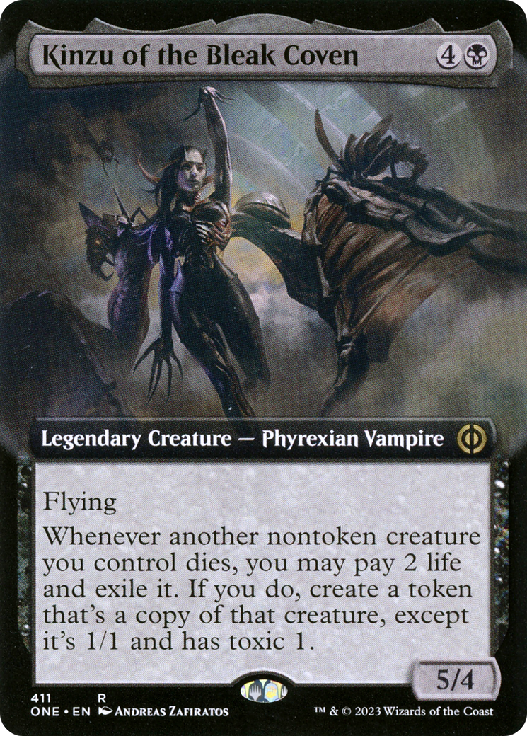 Kinzu of the Bleak Coven (Extended Art) [Phyrexia: All Will Be One] | Fandemonia Ltd