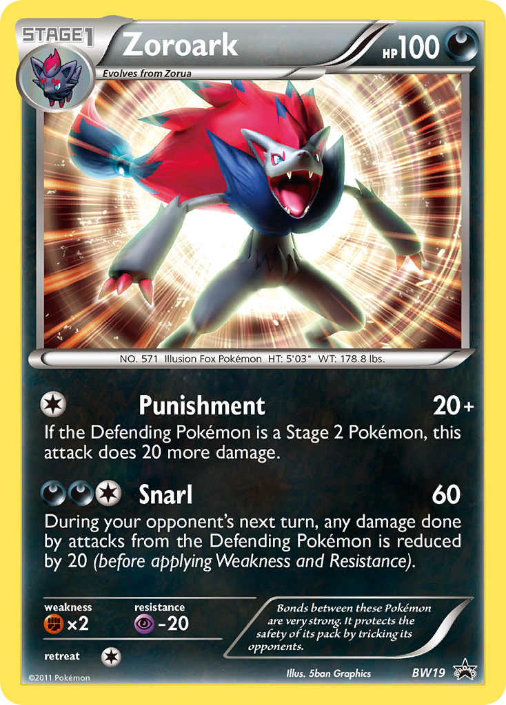 Zoroark (BW19) [Black & White: Black Star Promos] | Fandemonia Ltd