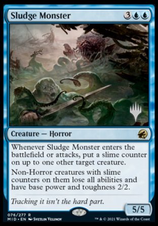 Sludge Monster (Promo Pack) [Innistrad: Midnight Hunt Promos] | Fandemonia Ltd
