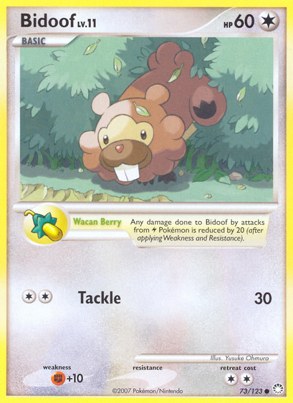 Bidoof (73/123) [Diamond & Pearl: Mysterious Treasures] | Fandemonia Ltd