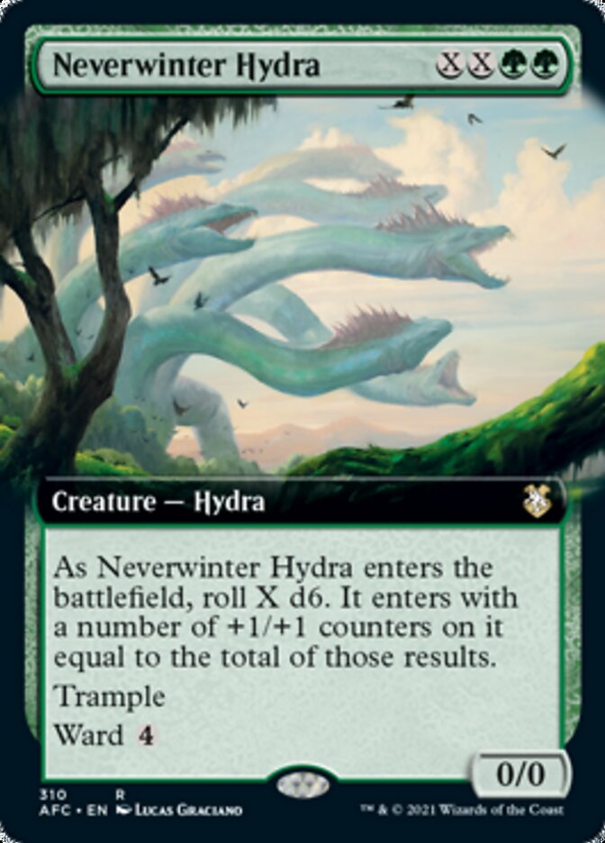 Neverwinter Hydra (Extended) [Dungeons & Dragons: Adventures in the Forgotten Realms Commander] | Fandemonia Ltd