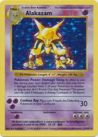 Alakazam (1/102) [Base Set Shadowless Unlimited] | Fandemonia Ltd